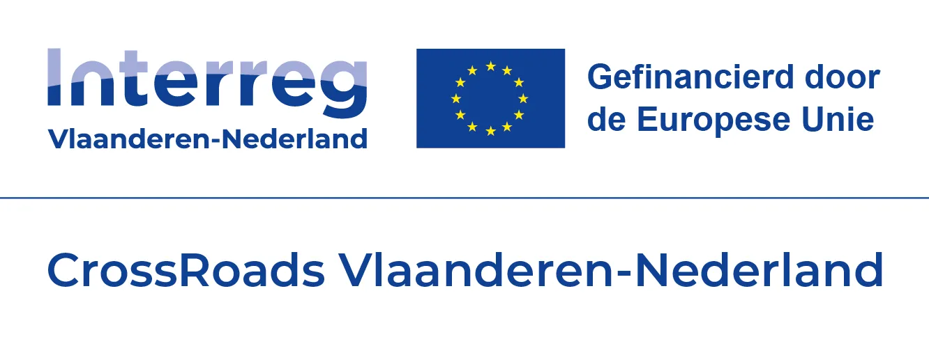 Logo Interreg Vlaanderen-Nederland CrossRoads, gefinancierd door de Europese Unie